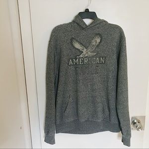 Men’s Gray American Eagle Hoodie